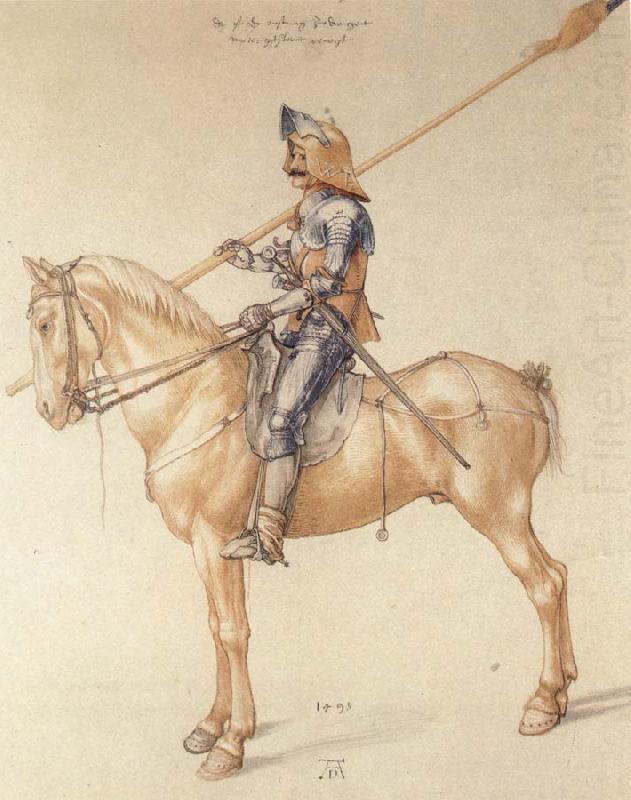 Equestrian Kninght in Armor, Albrecht Durer